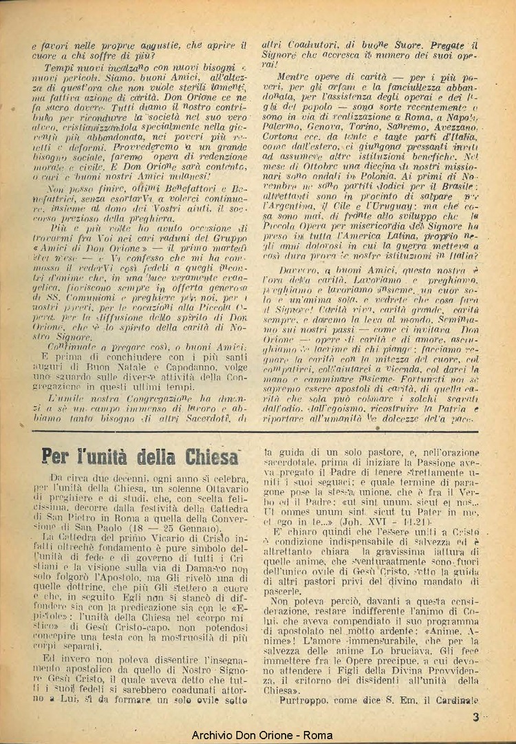 La piccola Opera della Divina Provvidenza, 41, 02, 01-02-1947, pagina 3