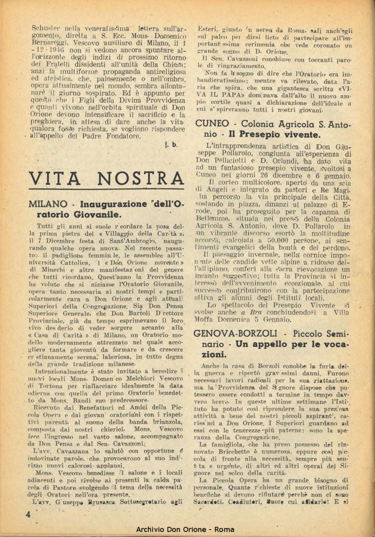 La piccola Opera della Divina Provvidenza, 41, 02, 01-02-1947, pagina 4
