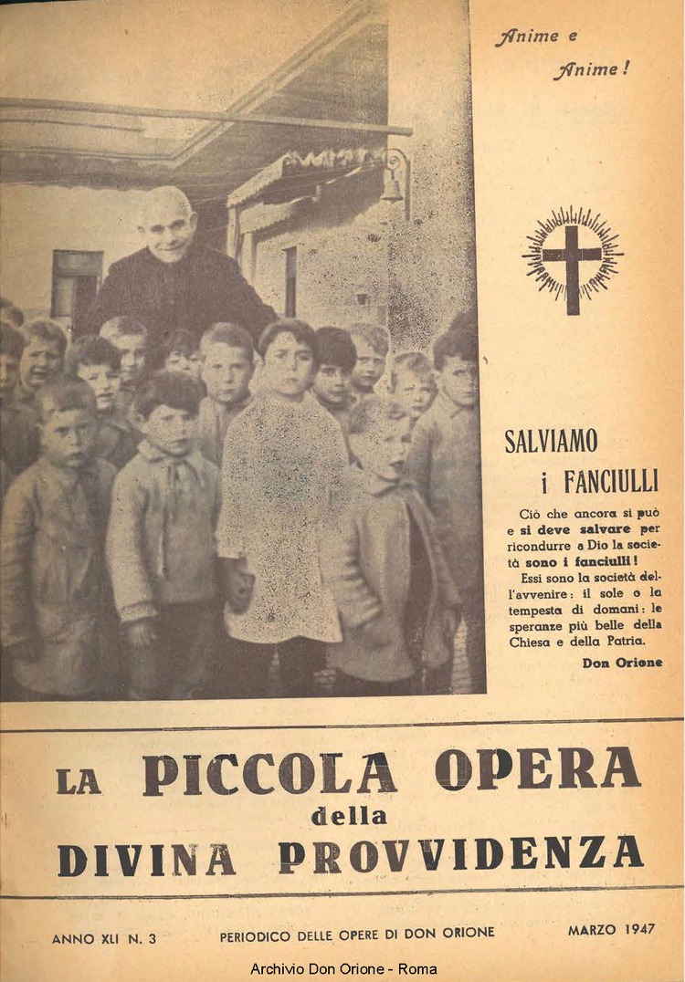 La piccola Opera della Divina Provvidenza, 41, 03, 01-03-1947, pagina 1