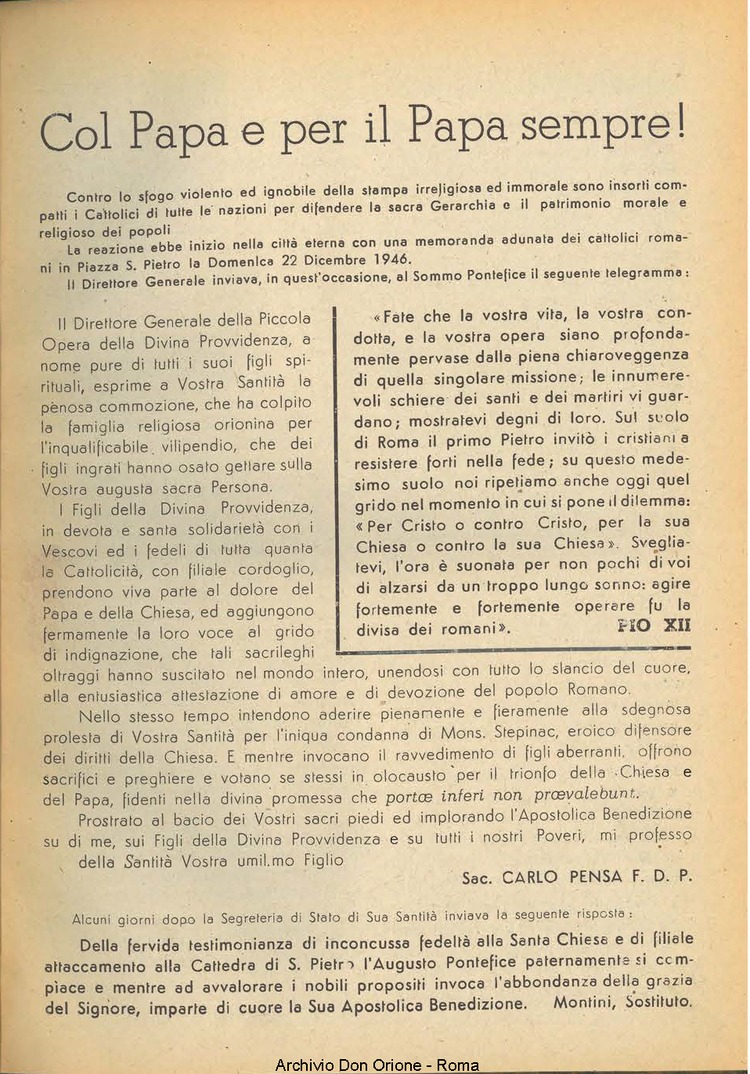 La piccola Opera della Divina Provvidenza, 41, 03, 01-03-1947, pagina 3