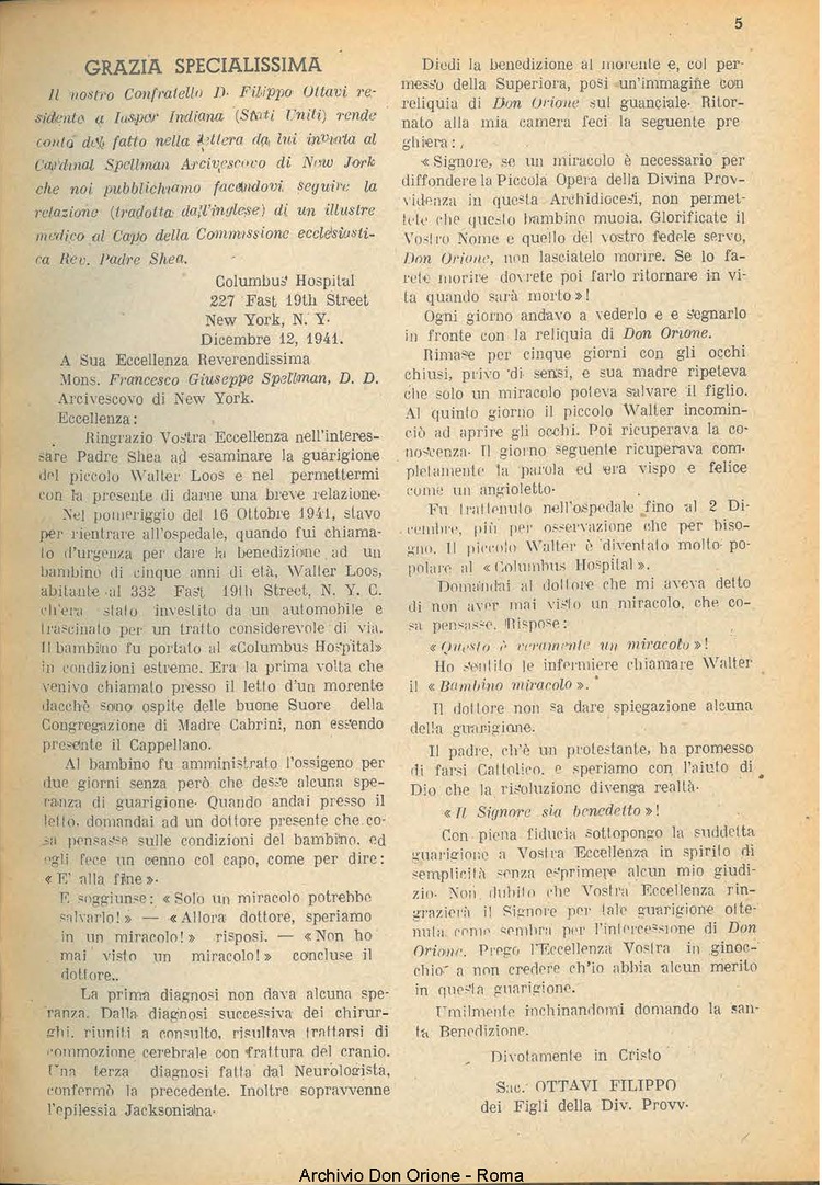 La piccola Opera della Divina Provvidenza, 41, 03, 01-03-1947, pagina 7