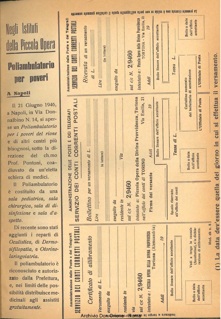 La piccola Opera della Divina Provvidenza, 41, 03, 01-03-1947, pagina 11