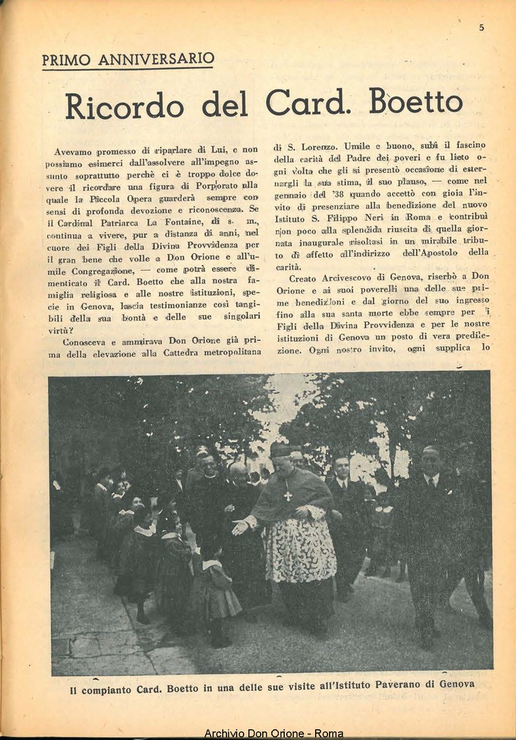 La piccola Opera della Divina Provvidenza, 41, 04, 01-04-1947, pagina 7