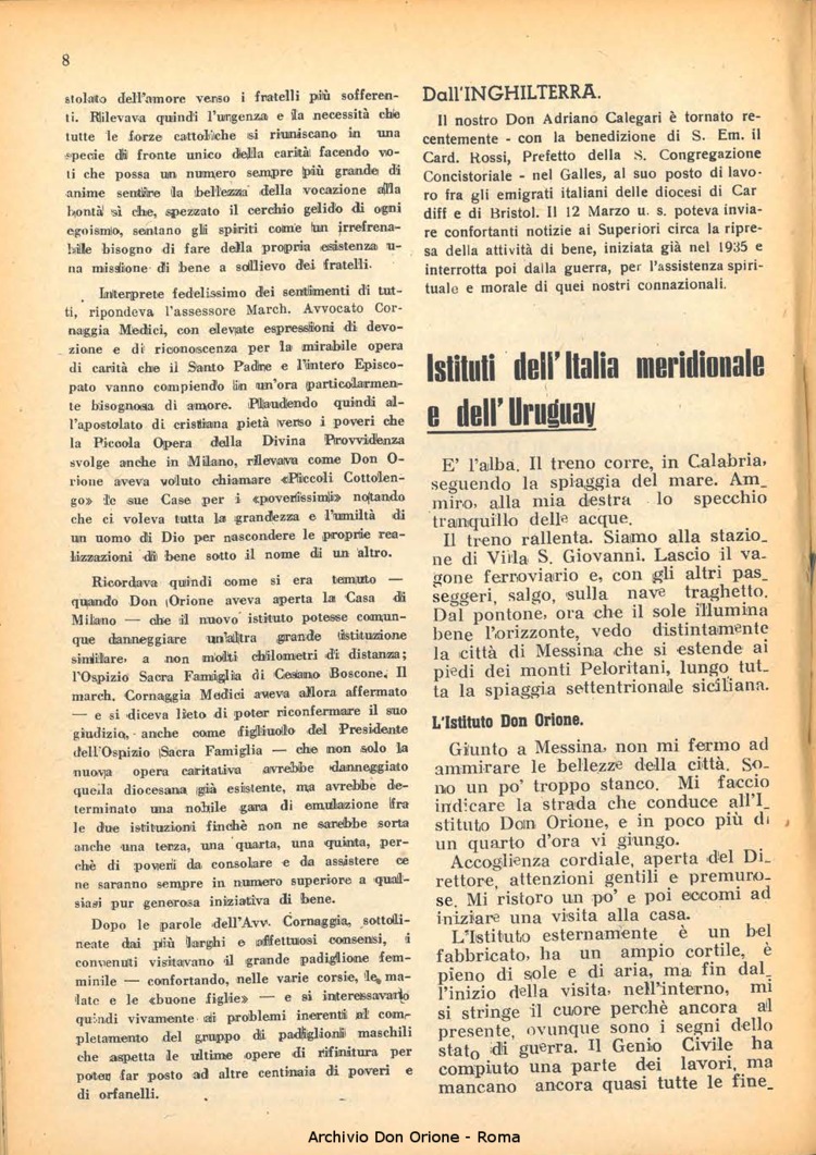 La piccola Opera della Divina Provvidenza, 41, 04, 01-04-1947, pagina 10