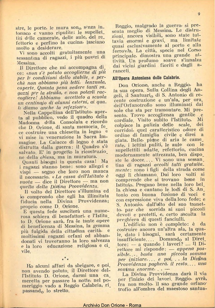 La piccola Opera della Divina Provvidenza, 41, 04, 01-04-1947, pagina 11