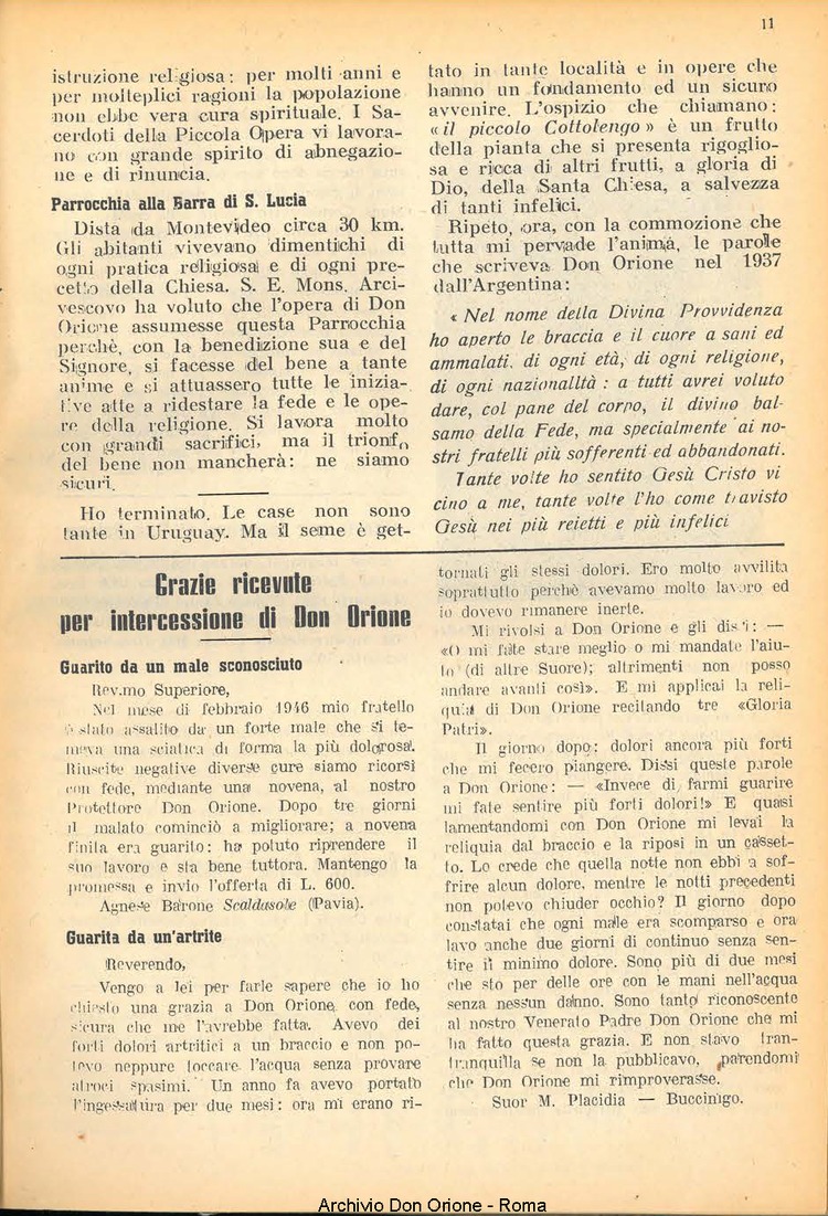 La piccola Opera della Divina Provvidenza, 41, 04, 01-04-1947, pagina 13