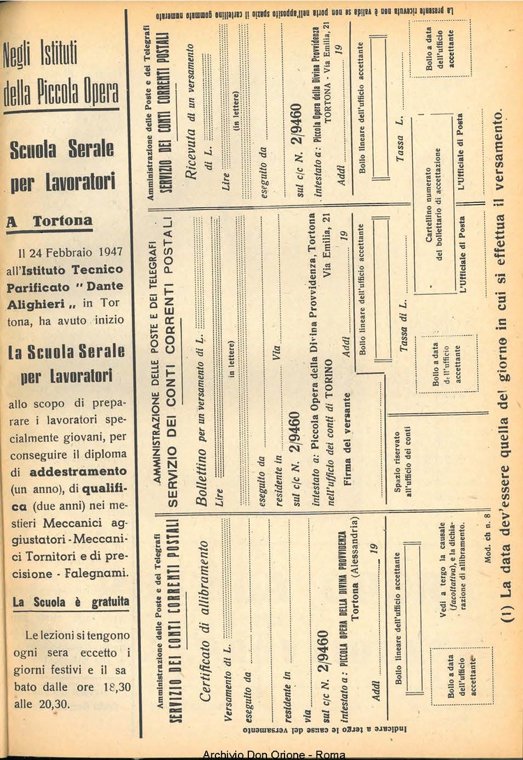 La piccola Opera della Divina Provvidenza, 41, 04, 01-04-1947, pagina 15