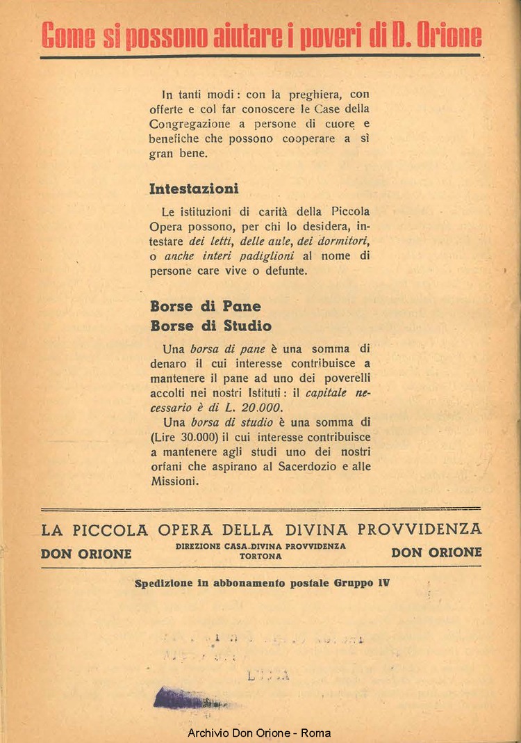 La piccola Opera della Divina Provvidenza, 41, 06, 01-06-1947, pagina 20