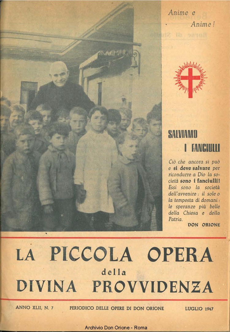 La piccola Opera della Divina Provvidenza, 41, 07, 01-07-1947, pagina 1