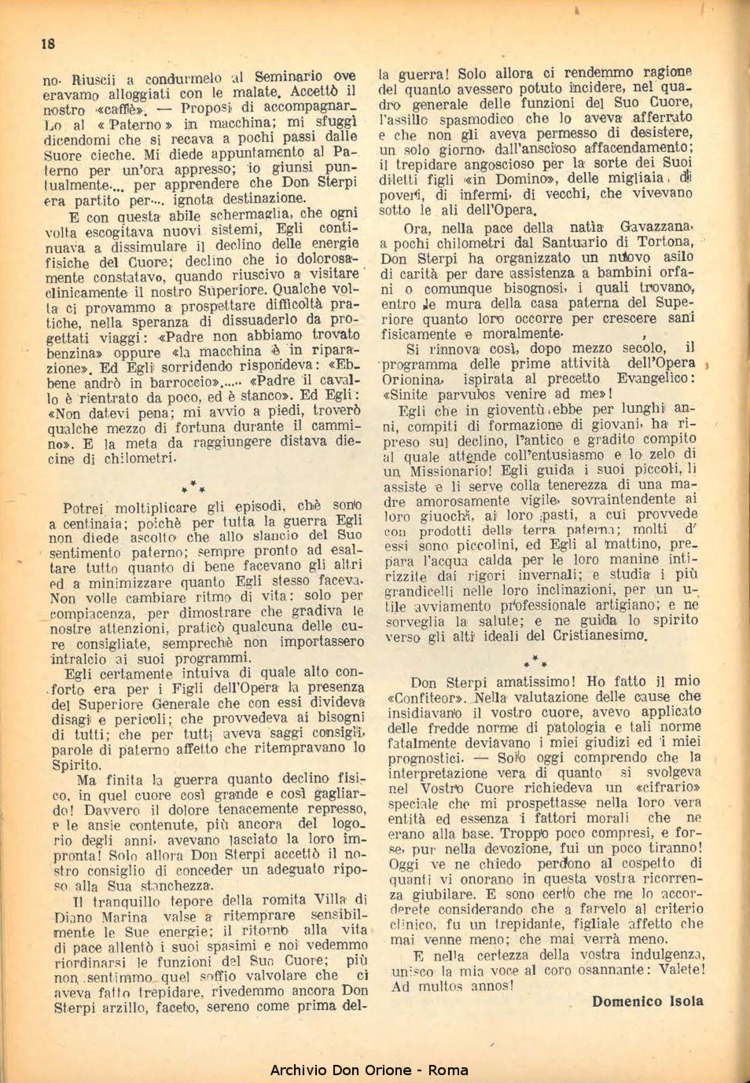 La piccola Opera della Divina Provvidenza, 41, 07, 01-07-1947, pagina 20