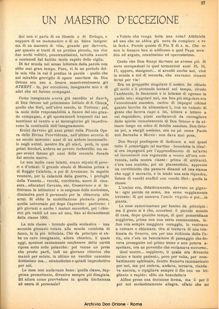 La piccola Opera della Divina Provvidenza, 41, 07, 01-07-1947, pagina 29