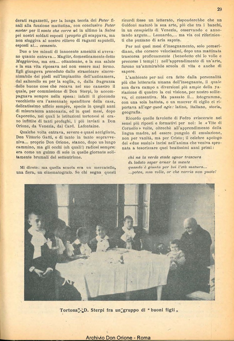 La piccola Opera della Divina Provvidenza, 41, 07, 01-07-1947, pagina 31