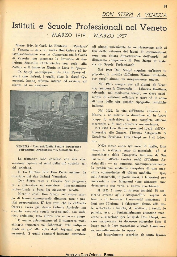 La piccola Opera della Divina Provvidenza, 41, 07, 01-07-1947, pagina 33