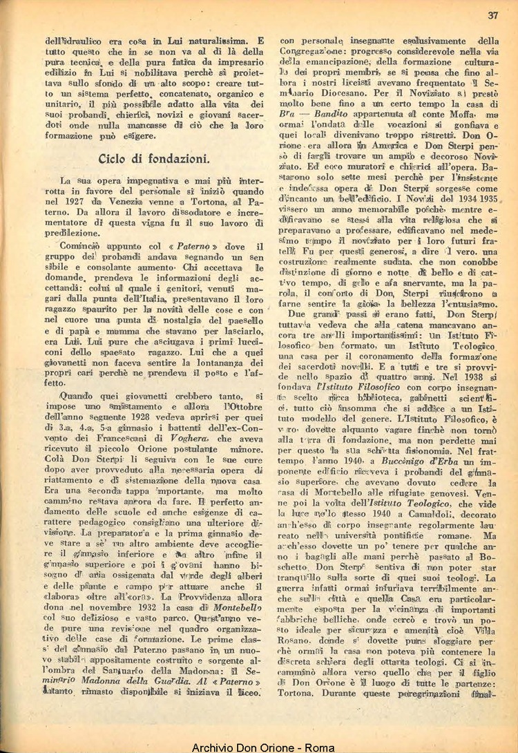 La piccola Opera della Divina Provvidenza, 41, 07, 01-07-1947, pagina 39