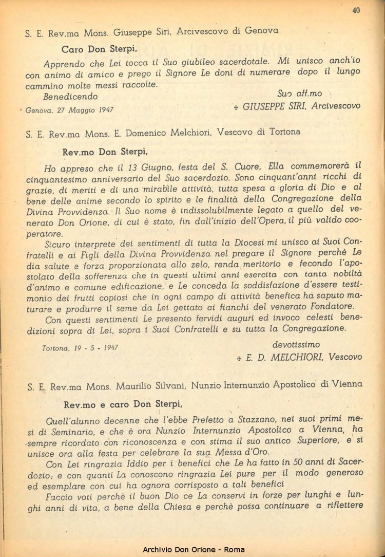 La piccola Opera della Divina Provvidenza, 41, 07, 01-07-1947, pagina 42