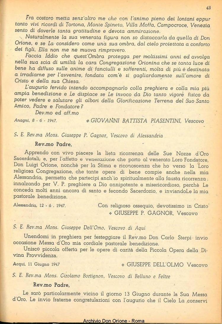 La piccola Opera della Divina Provvidenza, 41, 07, 01-07-1947, pagina 45