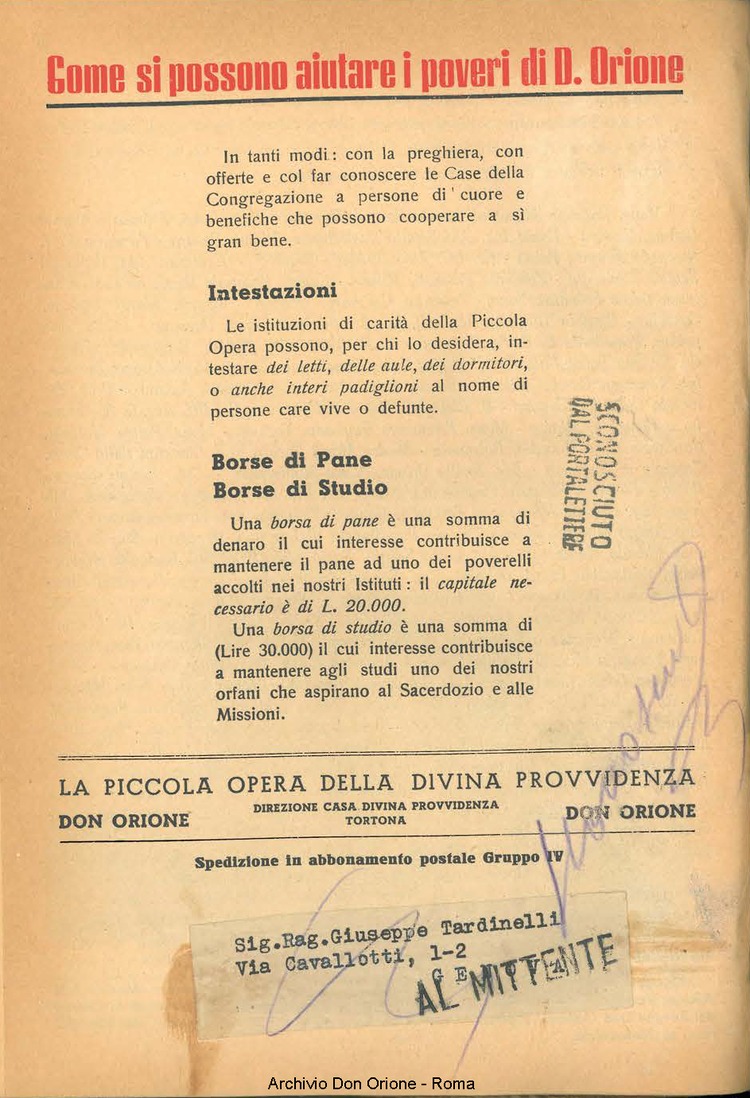 La piccola Opera della Divina Provvidenza, 41, 07, 01-07-1947, pagina 52
