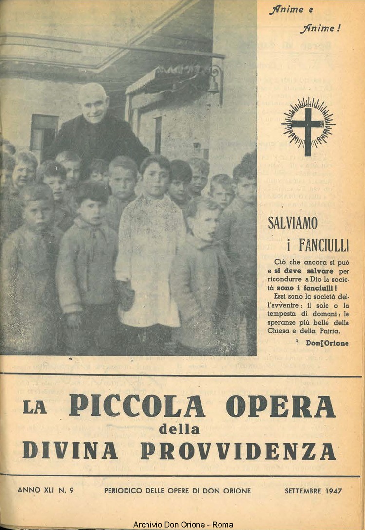 La piccola Opera della Divina Provvidenza, 41, 09, 01-09-1947, pagina 1