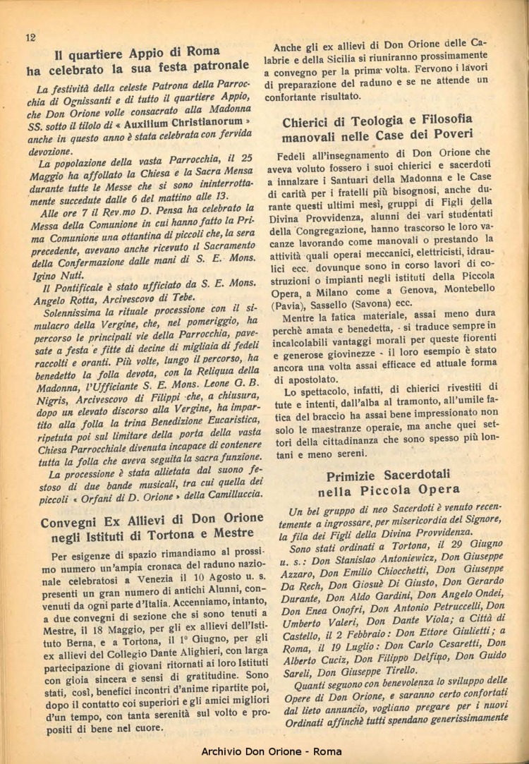 La piccola Opera della Divina Provvidenza, 41, 09, 01-09-1947, pagina 14