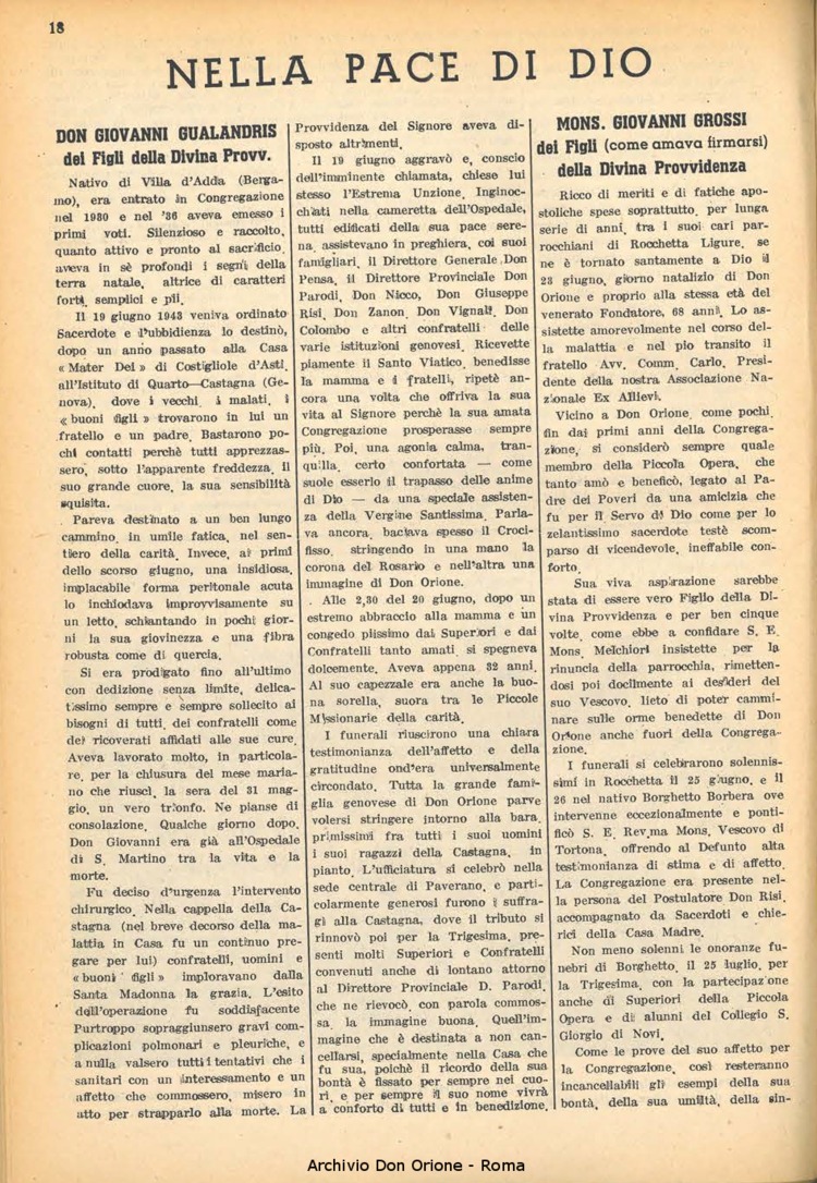 La piccola Opera della Divina Provvidenza, 41, 09, 01-09-1947, pagina 20