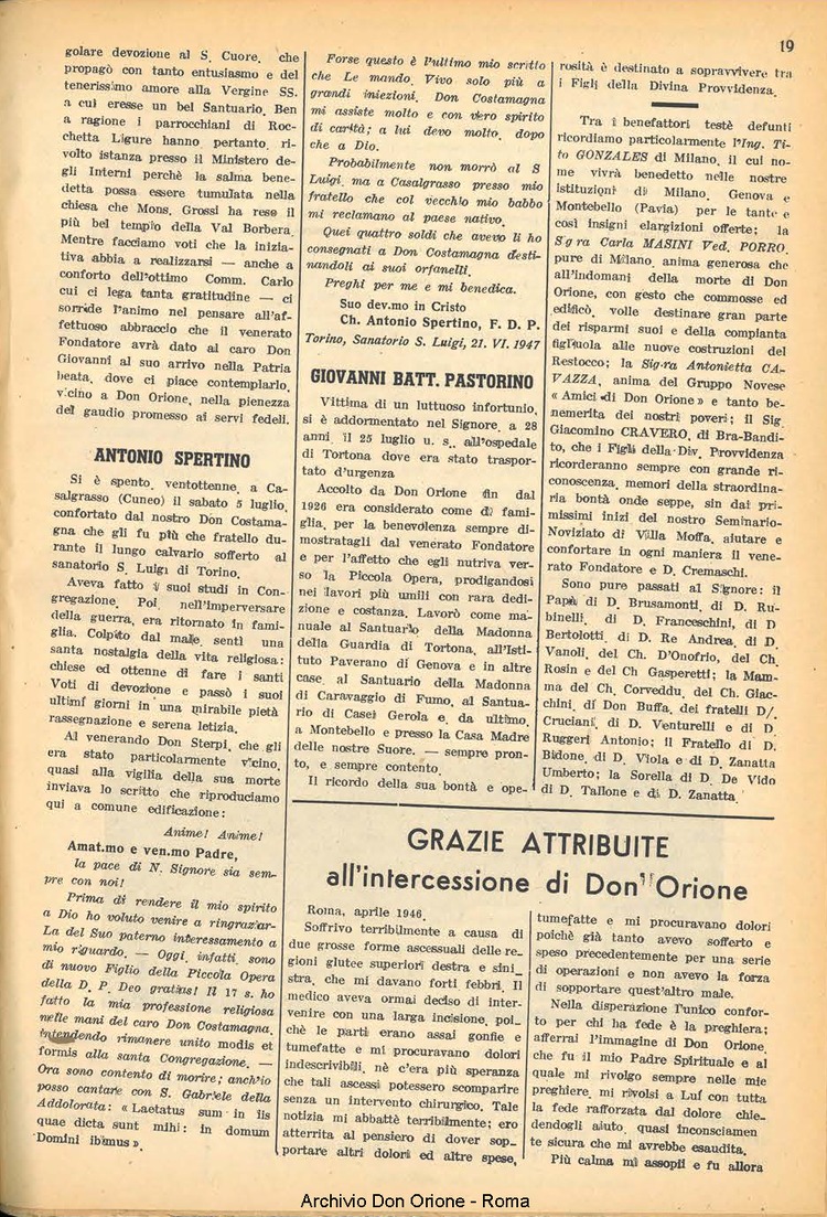 La piccola Opera della Divina Provvidenza, 41, 09, 01-09-1947, pagina 21