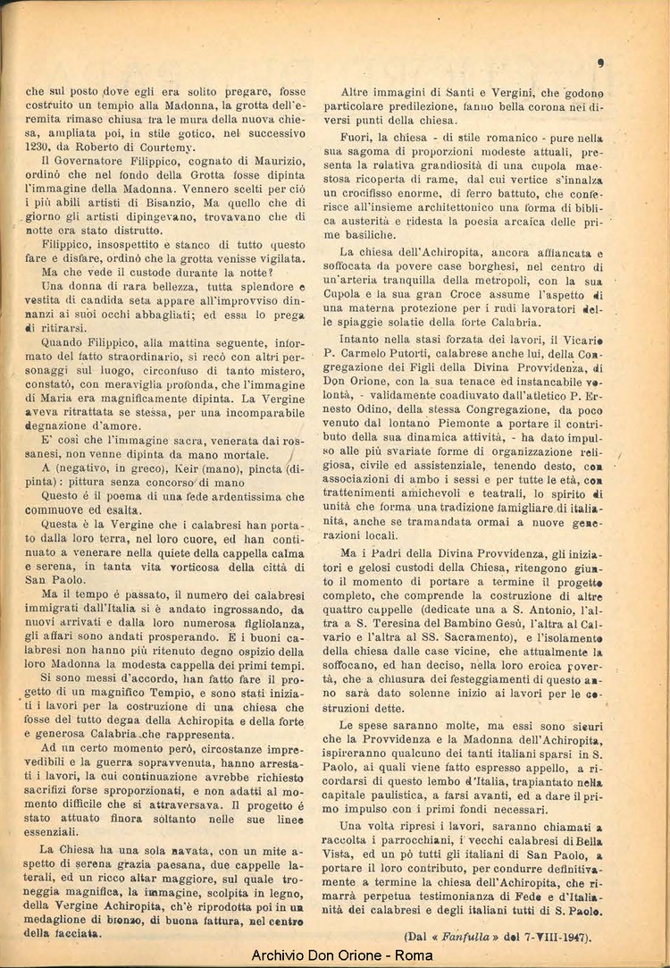 La piccola Opera della Divina Provvidenza, 42, 11, 01-11-1947, pagina 11