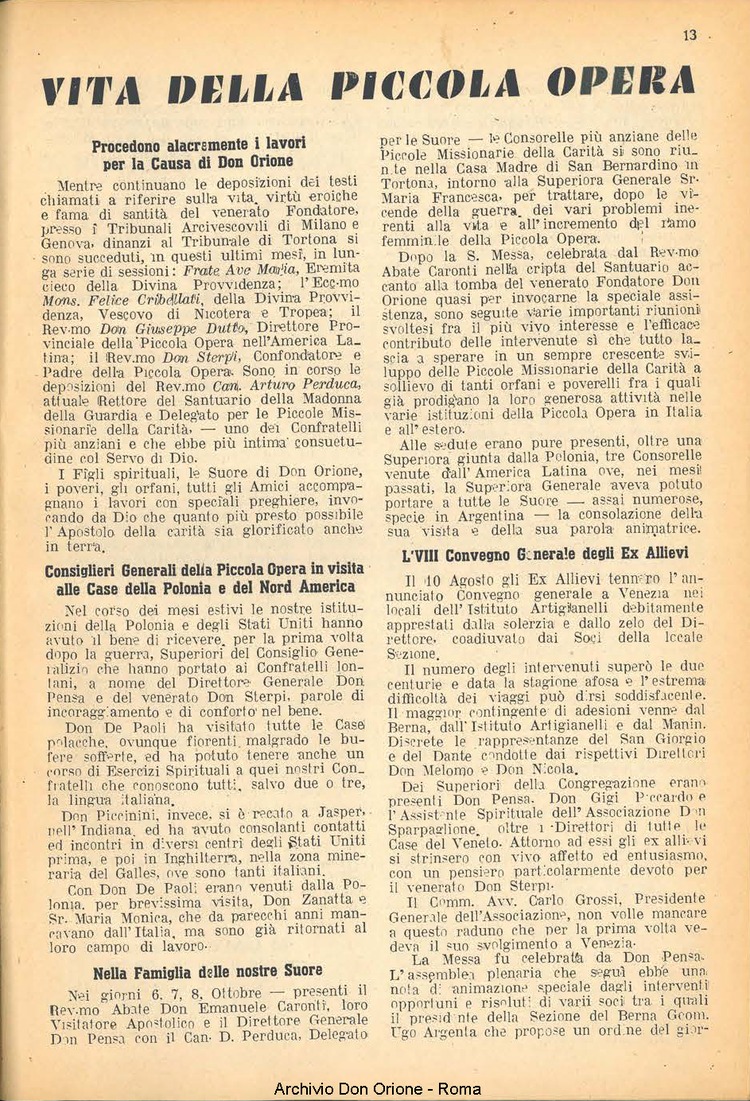 La piccola Opera della Divina Provvidenza, 42, 11, 01-11-1947, pagina 15