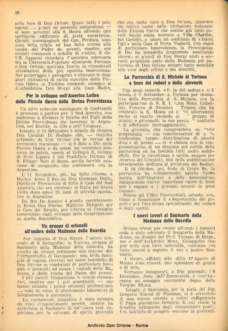 La piccola Opera della Divina Provvidenza, 42, 11, 01-11-1947, pagina 18