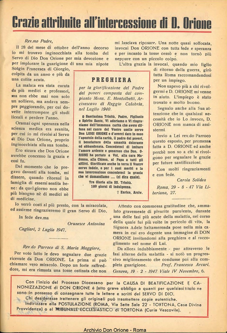 La piccola Opera della Divina Provvidenza, 42, 11, 01-11-1947, pagina 23