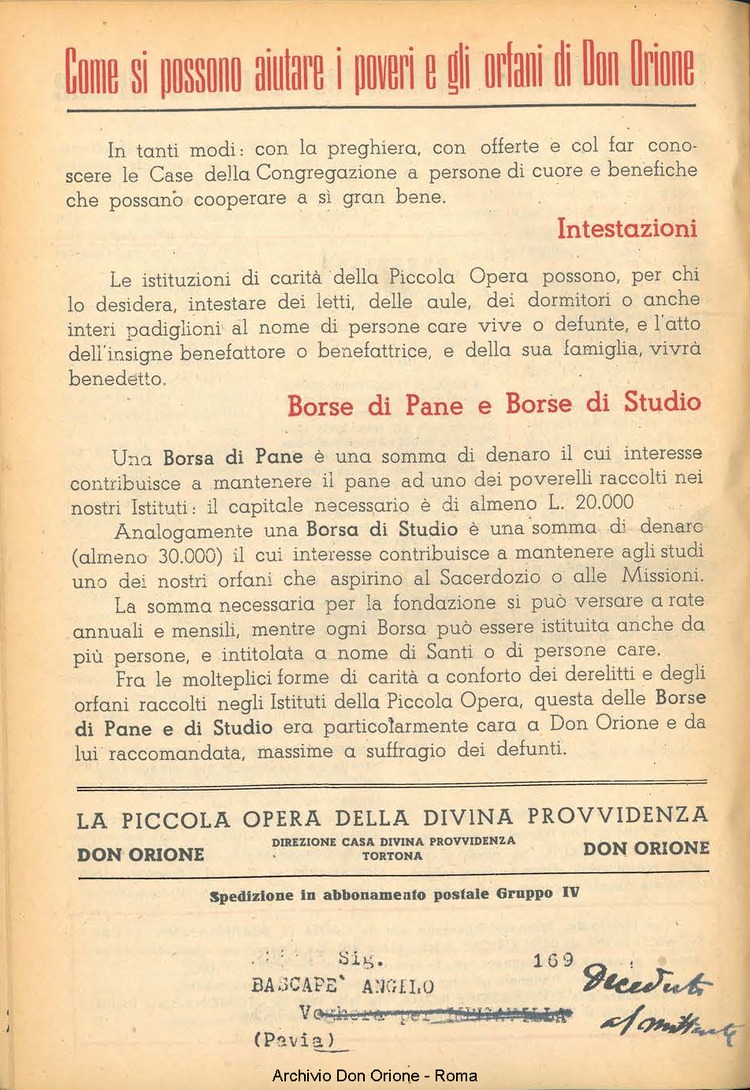La piccola Opera della Divina Provvidenza, 42, 11, 01-11-1947, pagina 24
