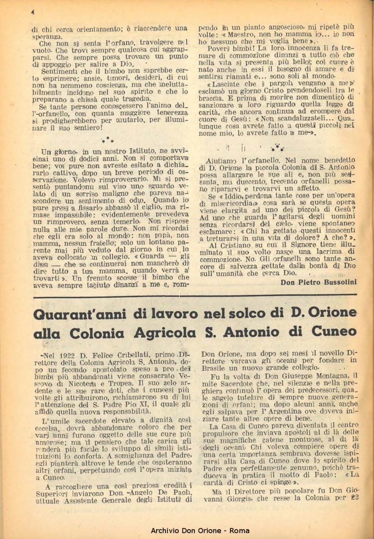 La piccola Opera della Divina Provvidenza, 42, 12, 01-12-1947, pagina 6