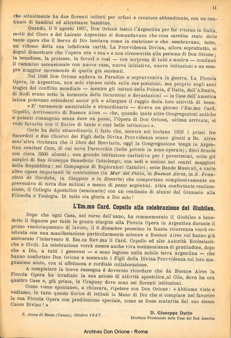 La piccola Opera della Divina Provvidenza, 42, 12, 01-12-1947, pagina 13