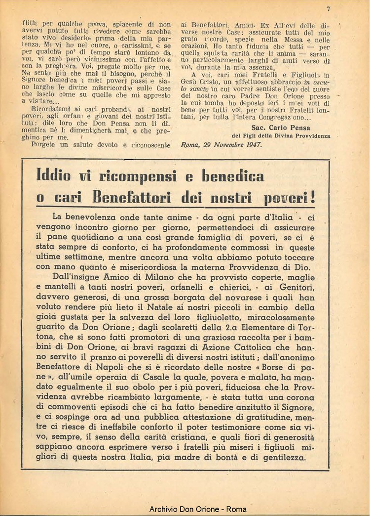 La piccola Opera della Divina Provvidenza, 43, 01, 01-01-1948, pagina 9