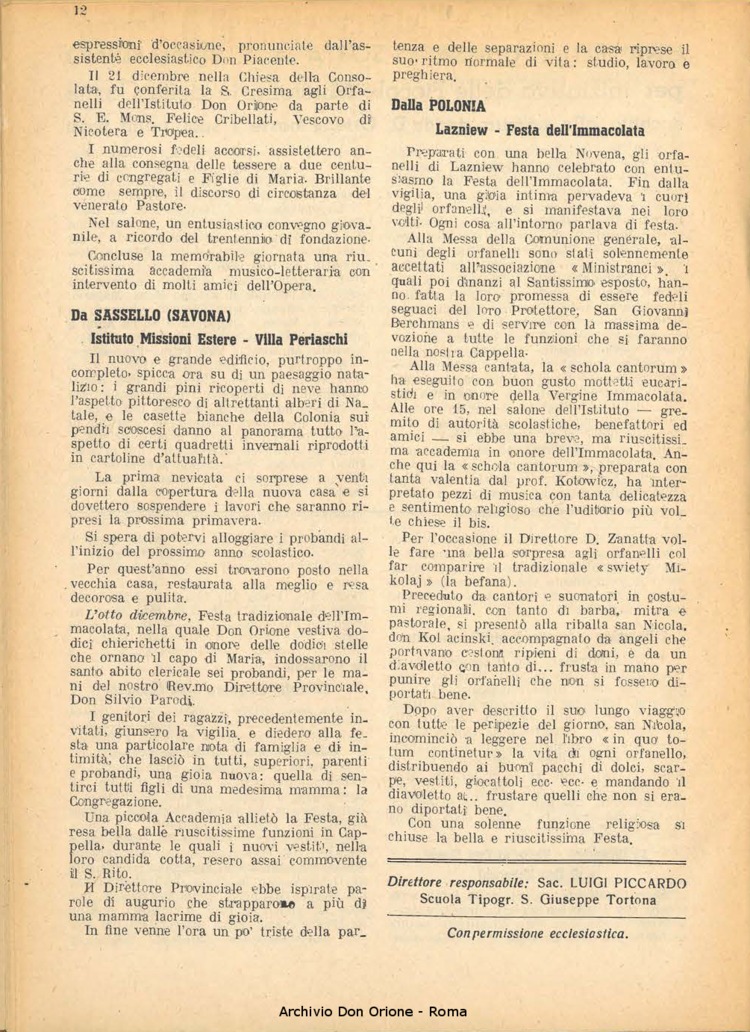 La piccola Opera della Divina Provvidenza, 43, 01, 01-01-1948, pagina 14
