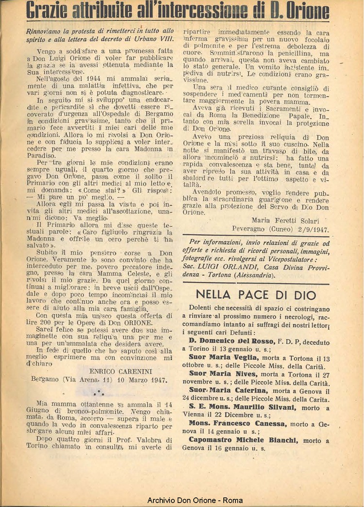 La piccola Opera della Divina Provvidenza, 43, 01, 01-01-1948, pagina 15