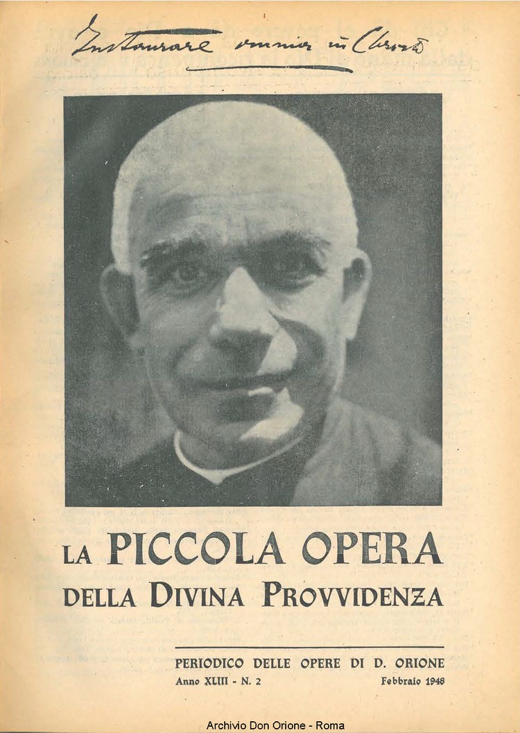 La piccola Opera della Divina Provvidenza, 43, 02, 01-02-1948, pagina 1