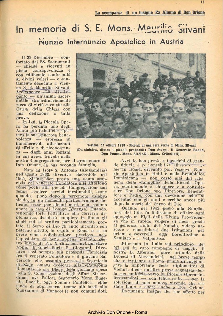 La piccola Opera della Divina Provvidenza, 43, 02, 01-02-1948, pagina 11