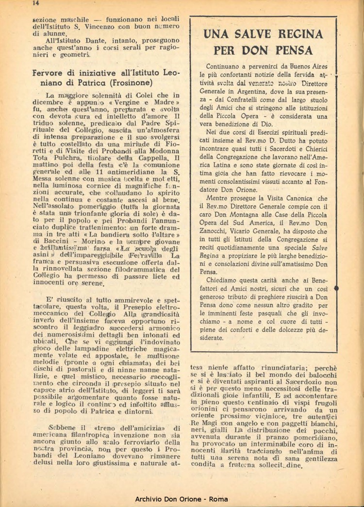 La piccola Opera della Divina Provvidenza, 43, 02, 01-02-1948, pagina 14