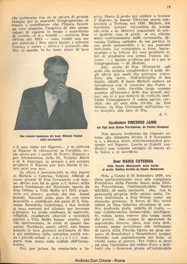 La piccola Opera della Divina Provvidenza, 43, 02, 01-02-1948, pagina 19