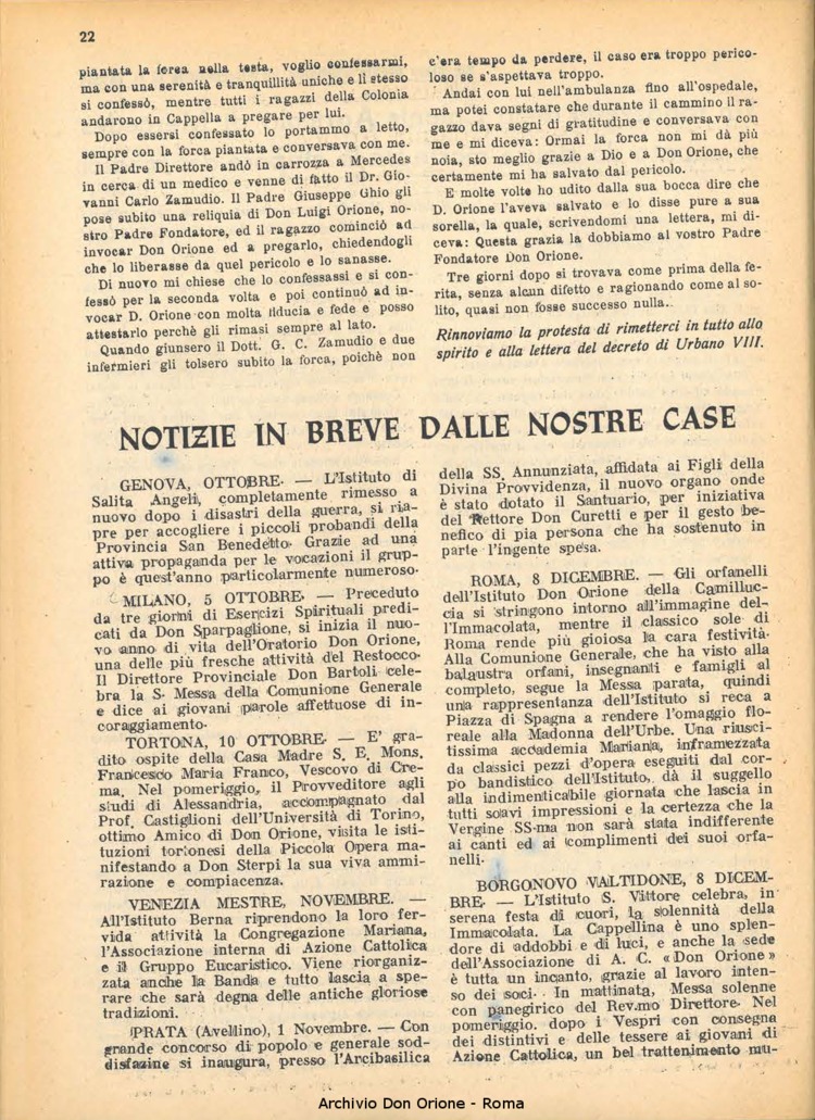 La piccola Opera della Divina Provvidenza, 43, 02, 01-02-1948, pagina 22