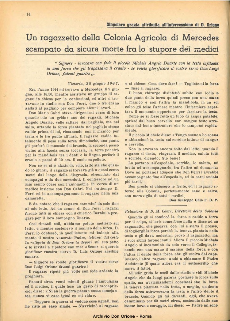 La piccola Opera della Divina Provvidenza, 43, 03, 01-03-1948, pagina 14