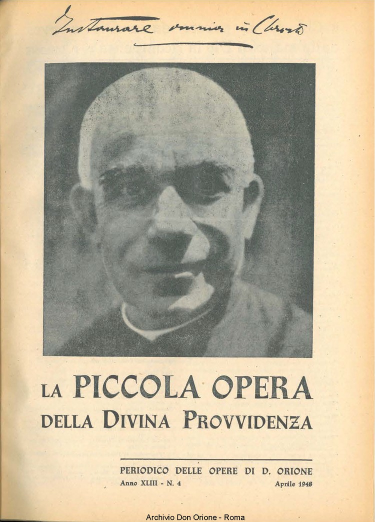 La piccola Opera della Divina Provvidenza, 43, 04, 01-04-1948, pagina 1