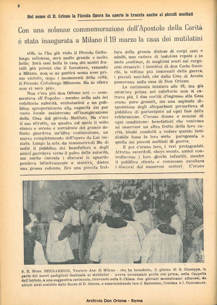 La piccola Opera della Divina Provvidenza, 43, 04, 01-04-1948, pagina 8