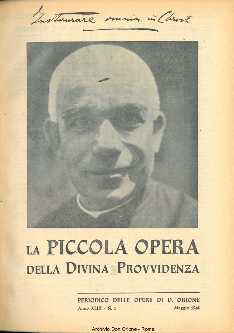 La piccola Opera della Divina Provvidenza, 43, 05, 01-05-1948, pagina 1