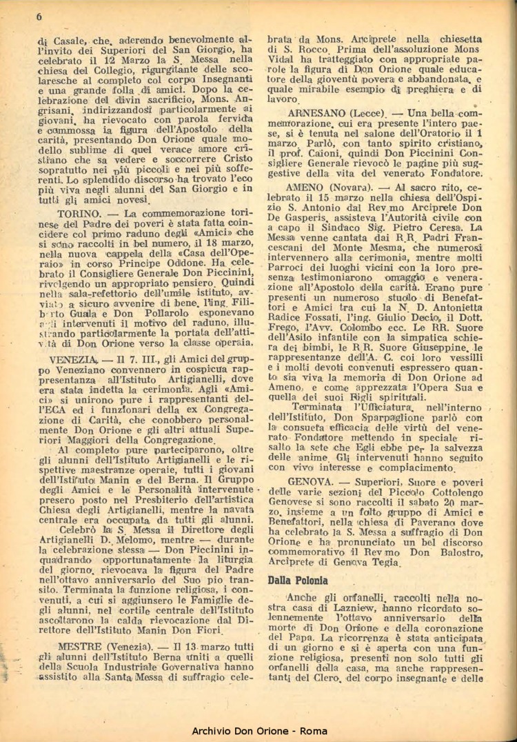 La piccola Opera della Divina Provvidenza, 43, 05, 01-05-1948, pagina 6
