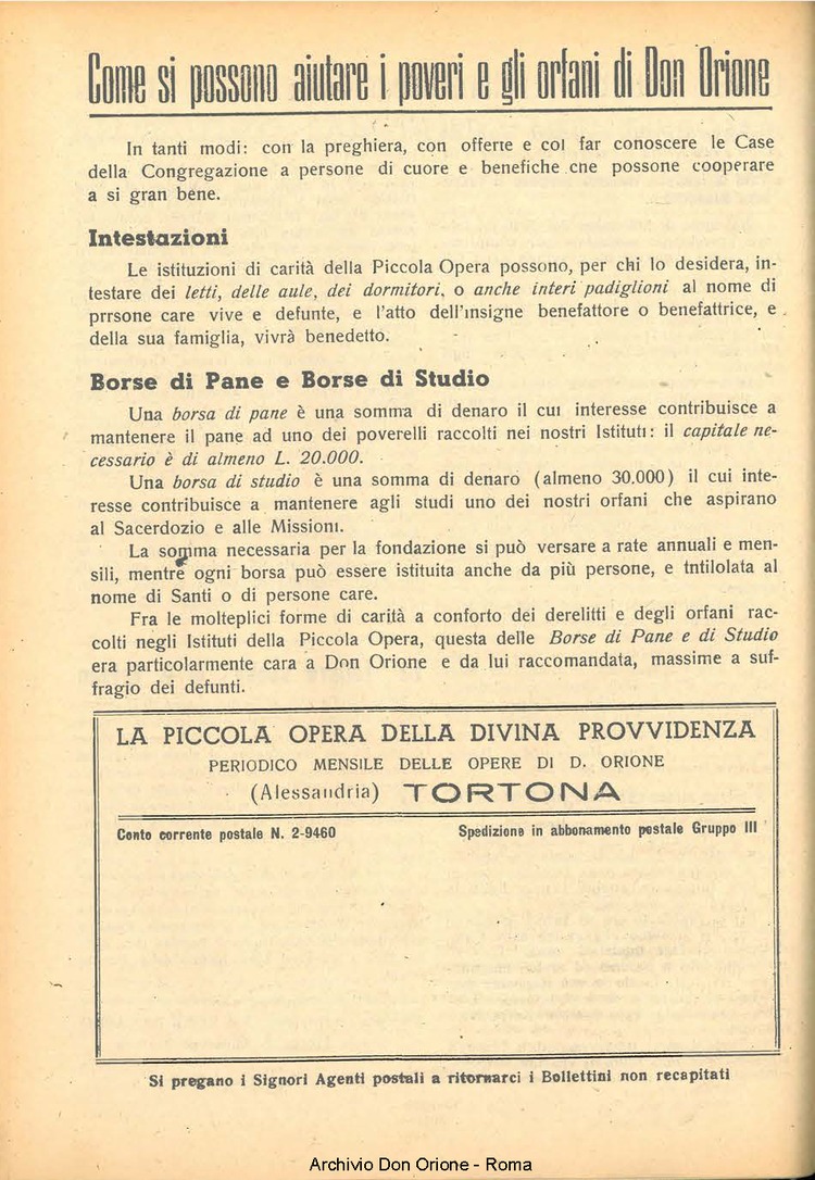 La piccola Opera della Divina Provvidenza, 43, 05, 01-05-1948, pagina 16