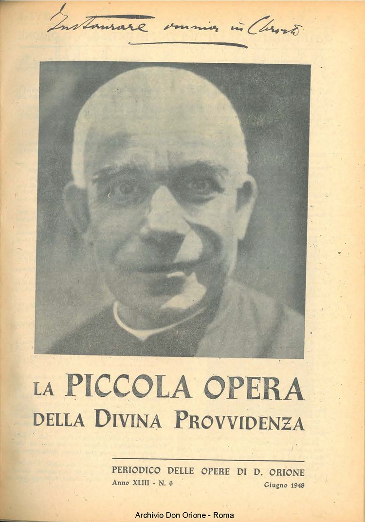 La piccola Opera della Divina Provvidenza, 43, 06, 01-06-1948, pagina 1