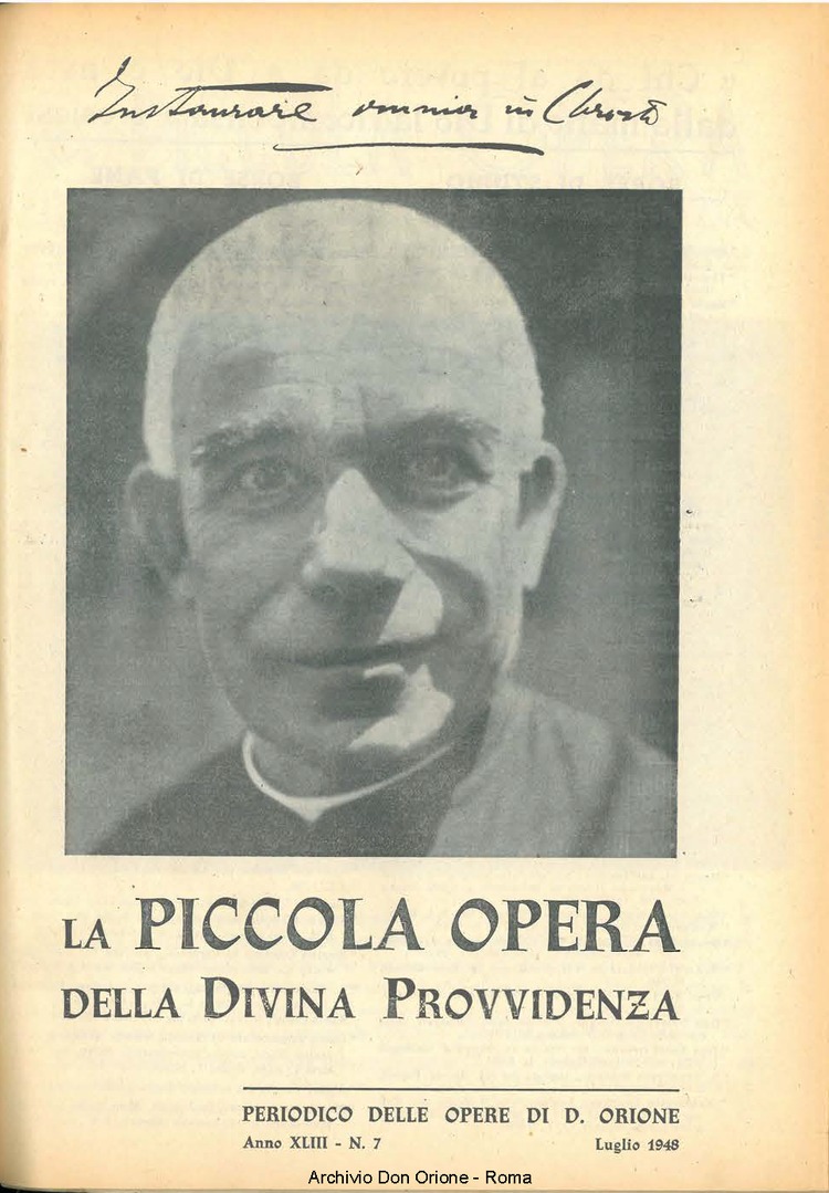 La piccola Opera della Divina Provvidenza, 43, 07, 01-07-1948, pagina 1