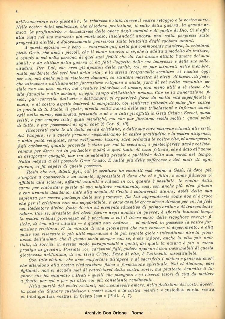 La piccola Opera della Divina Provvidenza, 43, 08, 01-08-1948, pagina 4