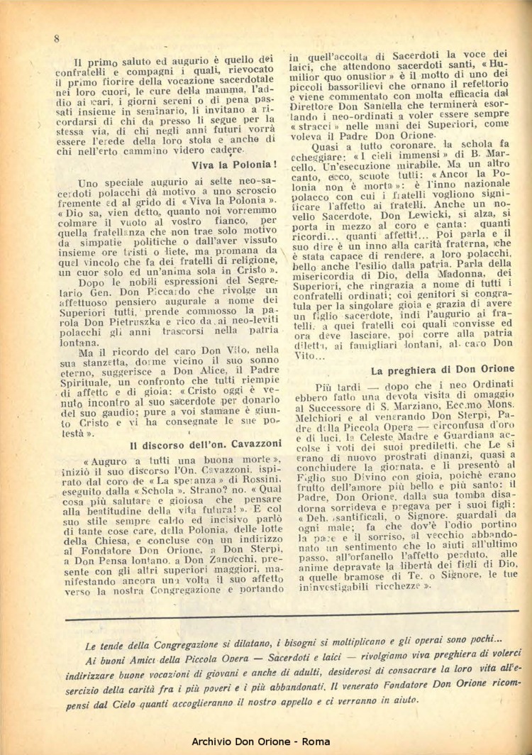 La piccola Opera della Divina Provvidenza, 43, 08, 01-08-1948, pagina 8